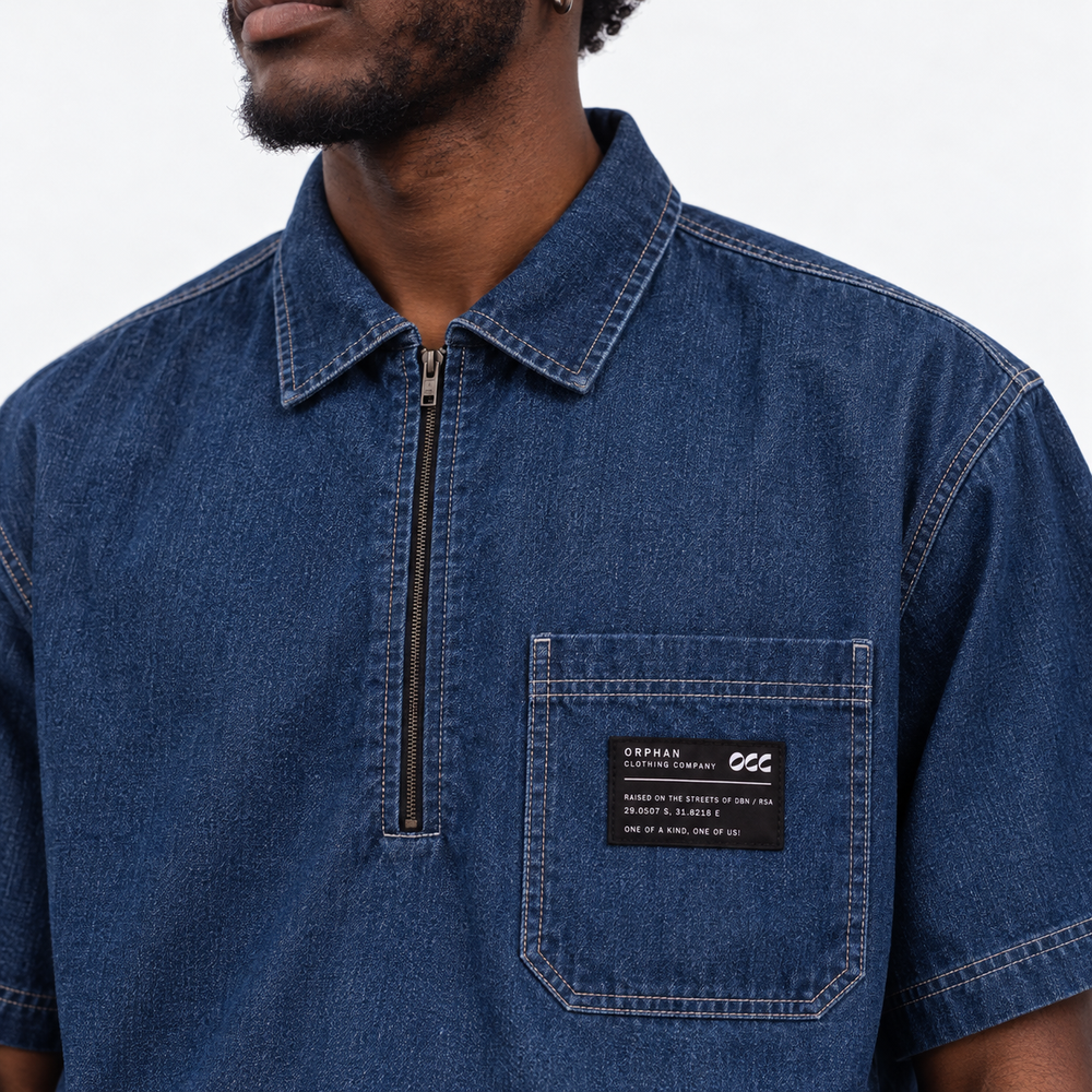 Boxed Denim Short sleeve