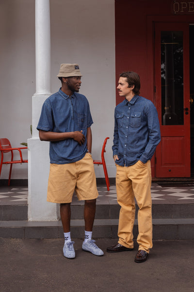 Boxed Denim Short sleeve Orphan Clothing Company