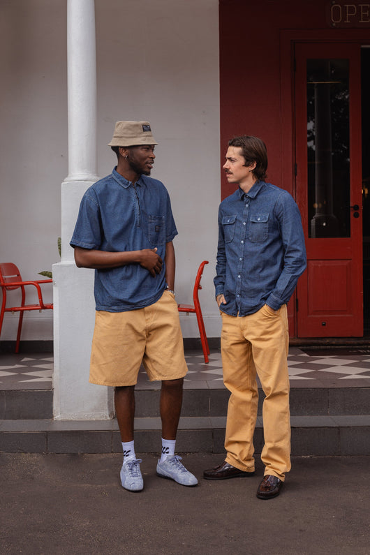 Boxed Denim Short sleeve Orphan Clothing Company