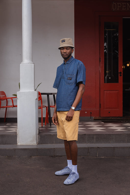 Boxed Denim Short sleeve Orphan Clothing Company